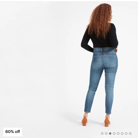 Everlane The High Rise Skinny Jeans Blue Size 23 - Picture 3 of 8